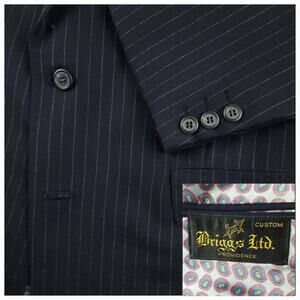 Vintage Navy Wool 3-Piece Suit 40R/34R Classic Fit